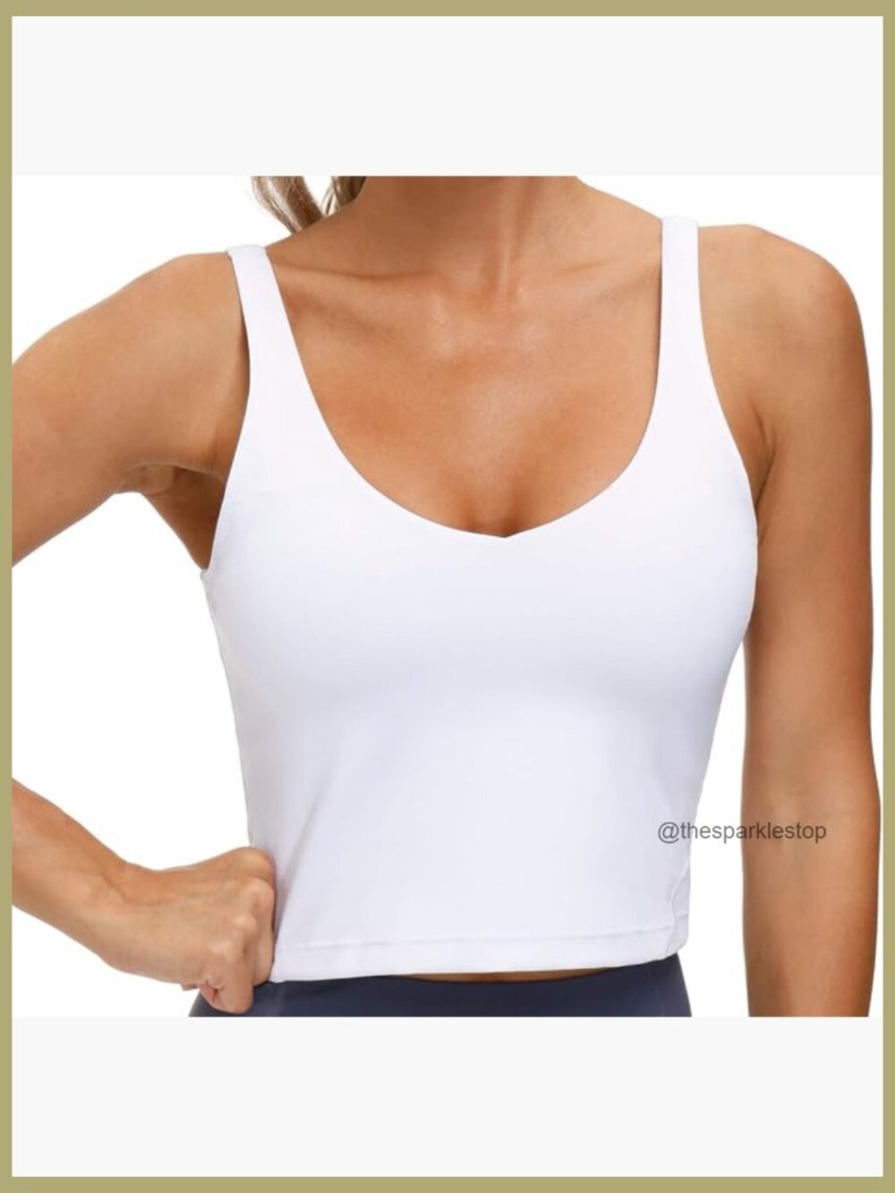 Longline Wirefree Sports Bra - Medium Support Racerback Padded